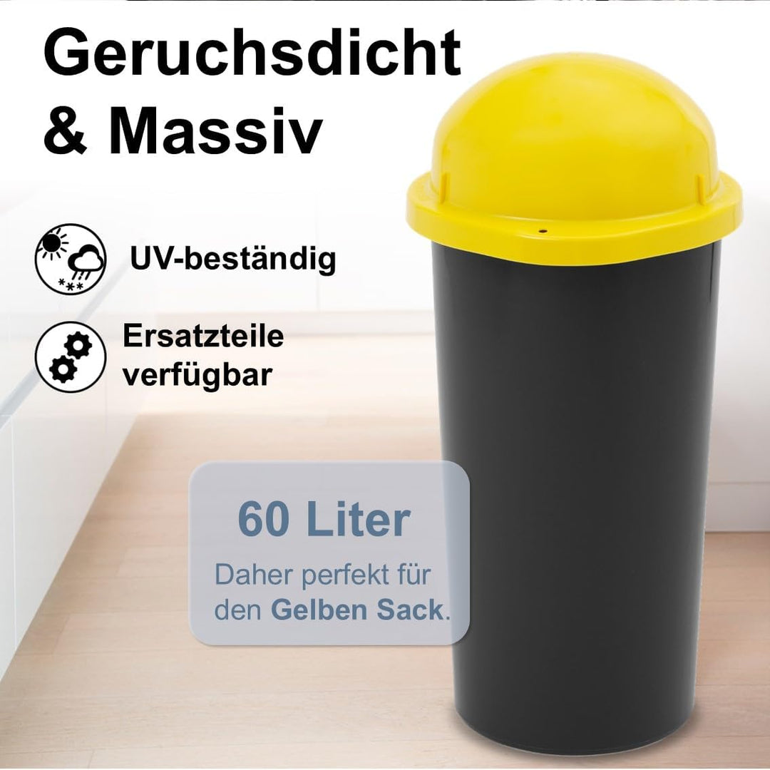 KUEFA Mülleimer/Müllsackständer/Gelber Sack Ständer, Gelb