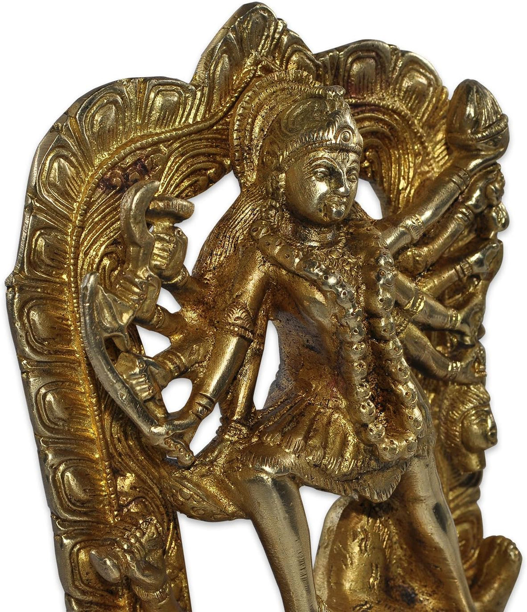DakshCraft Göttin Kali Idol Statue Steht auf Shiv für zu Hause Dekor Geschenke antike Elemente Pooja