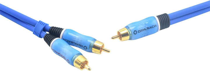 Oehlbach BOOOM 1000 - Subwoofer Y-Cinch-Kabel (2 x Cinch auf 1 x Cinch) - Druckvolle Basswiedergabe