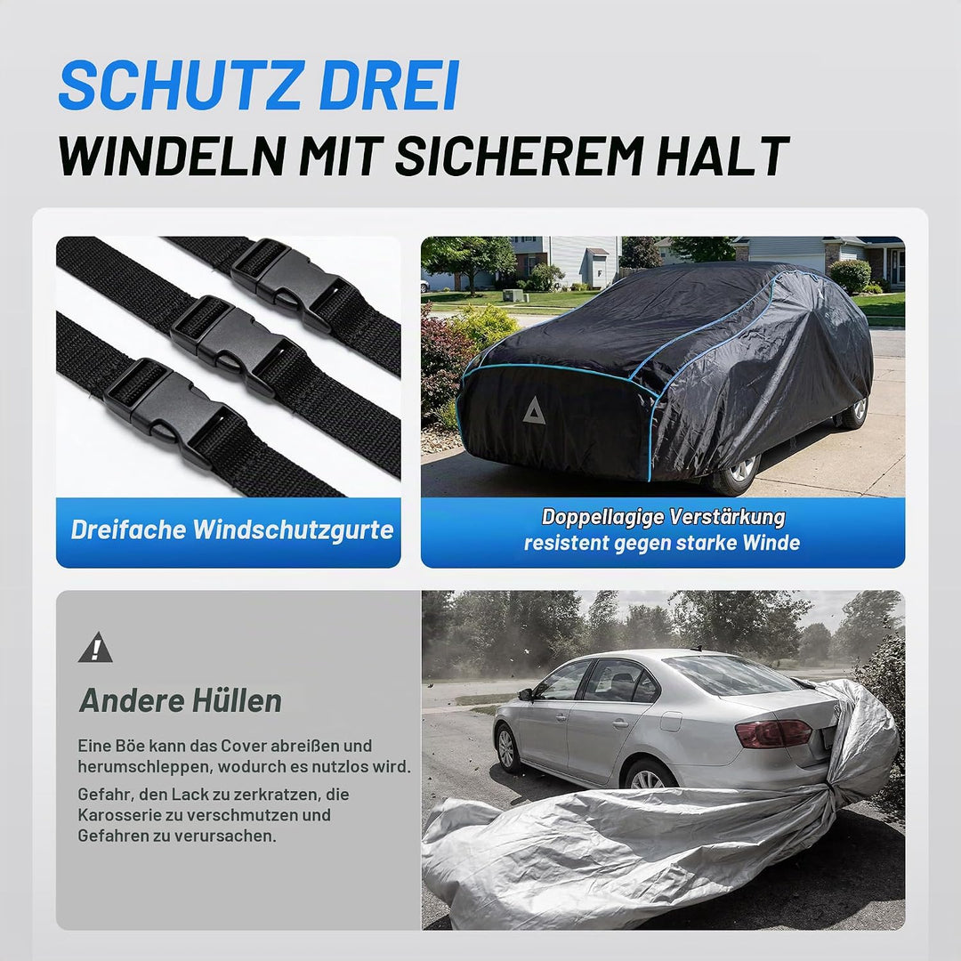 Hagelschutzplane Auto,Verdickte Eva Abdeckplane Vollgarage,wasserdichte Allwetter Autoabdeckung,Sonn