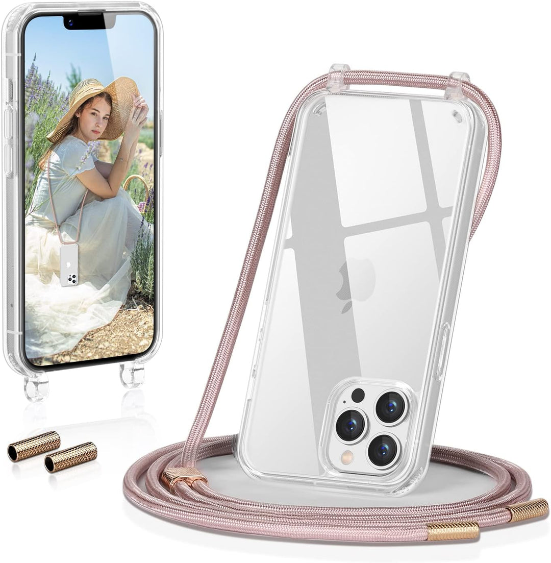 GOODVISH Handykette kompatibel mit Apple iPhone 13 Pro Max-6,7" Display | Necklace Hülle mit Band Ha