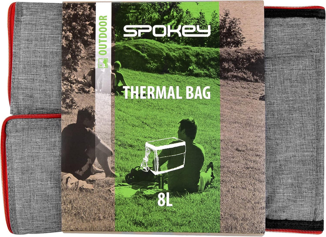 Spokey Icecube 2 Iso-Tasche mit Kühlgel, 25 x 25 x 25 cm, Volumen 12 l, aus 100% Polyester 420D Rip-