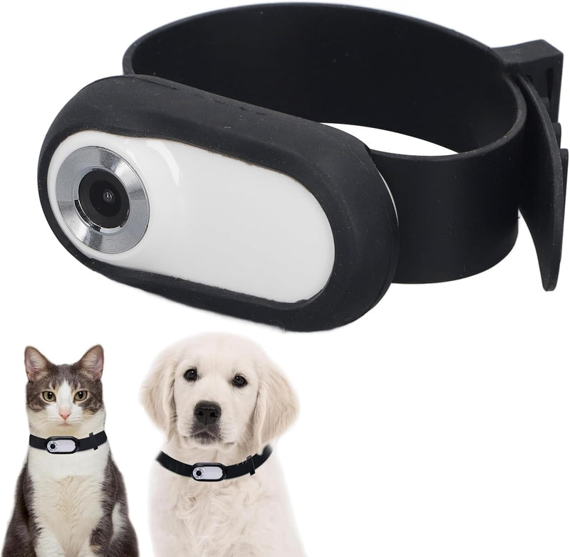 Sxhlseller Katzen Kamera Halsband – 120°-Weitwinkel-Hundehalsbandkamera mit 0,96-Zoll-LCD-Bildschirm