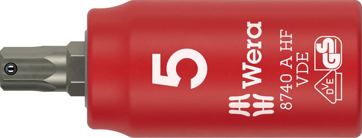 Wera 05005902001 8740 A VDE HF Zyklop Bitnuss, isoliert, mit 1/4"-Antrieb, mit Haltefunktion für Inn