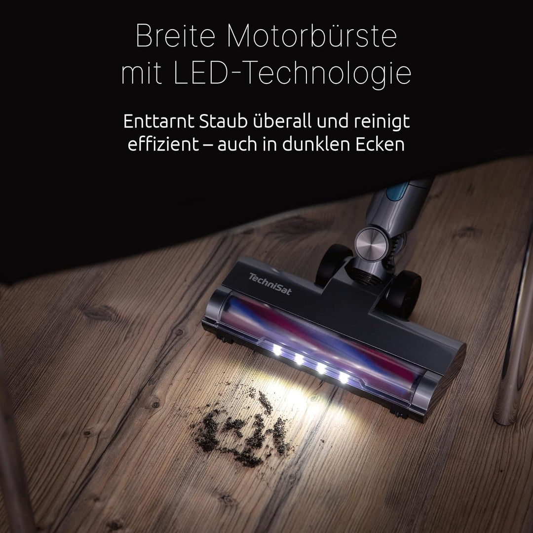 TechniSat TECHNIMAX AS2 – kabelloser Staubsauger, Akku, bis zu 60 Min. Laufzeit, Saugleistung 30000