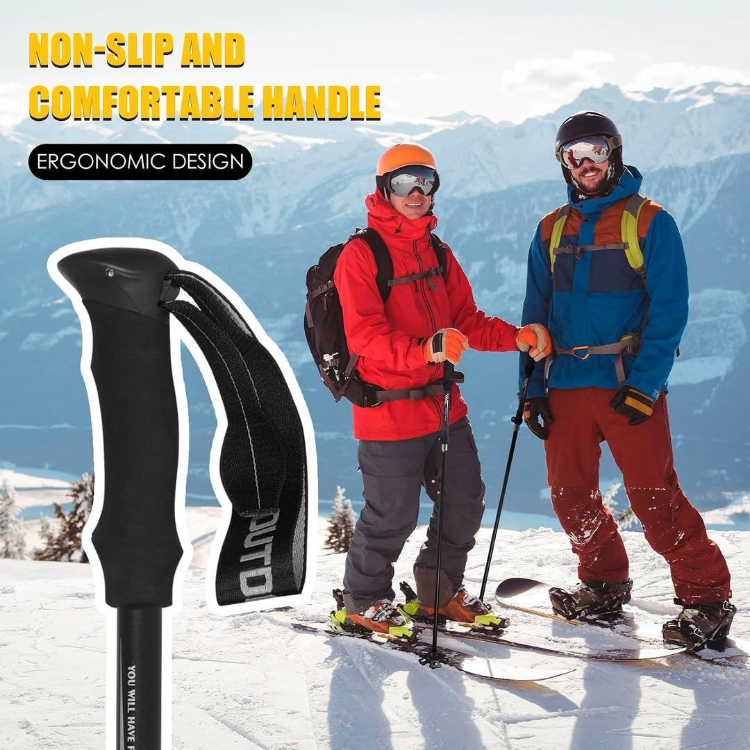 MAILLARD Wanderstöcke Faltbar 7075 Aluminium, Nordic Walking Stöcke Verstellbar 115-135cm, Trekkings