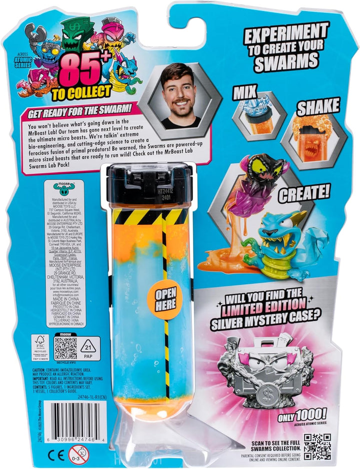 MrBeast Lab Swarms, Atomic-Serie, Labor-Packung, Experimentieren, Wasser hinzufügen, Reagenzglas sch