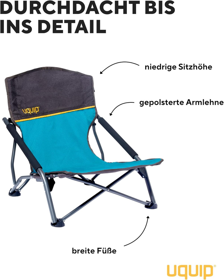 Uquip Campingbedarf, Stahl, Rip Stop Polyester 600 D, Blau, Standard