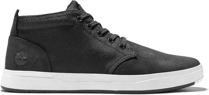 Timberland Herren Davis Square F/L Chukka Trainers and Sneakers Shoes 40 EU Schwarz Black Nubuck, 40