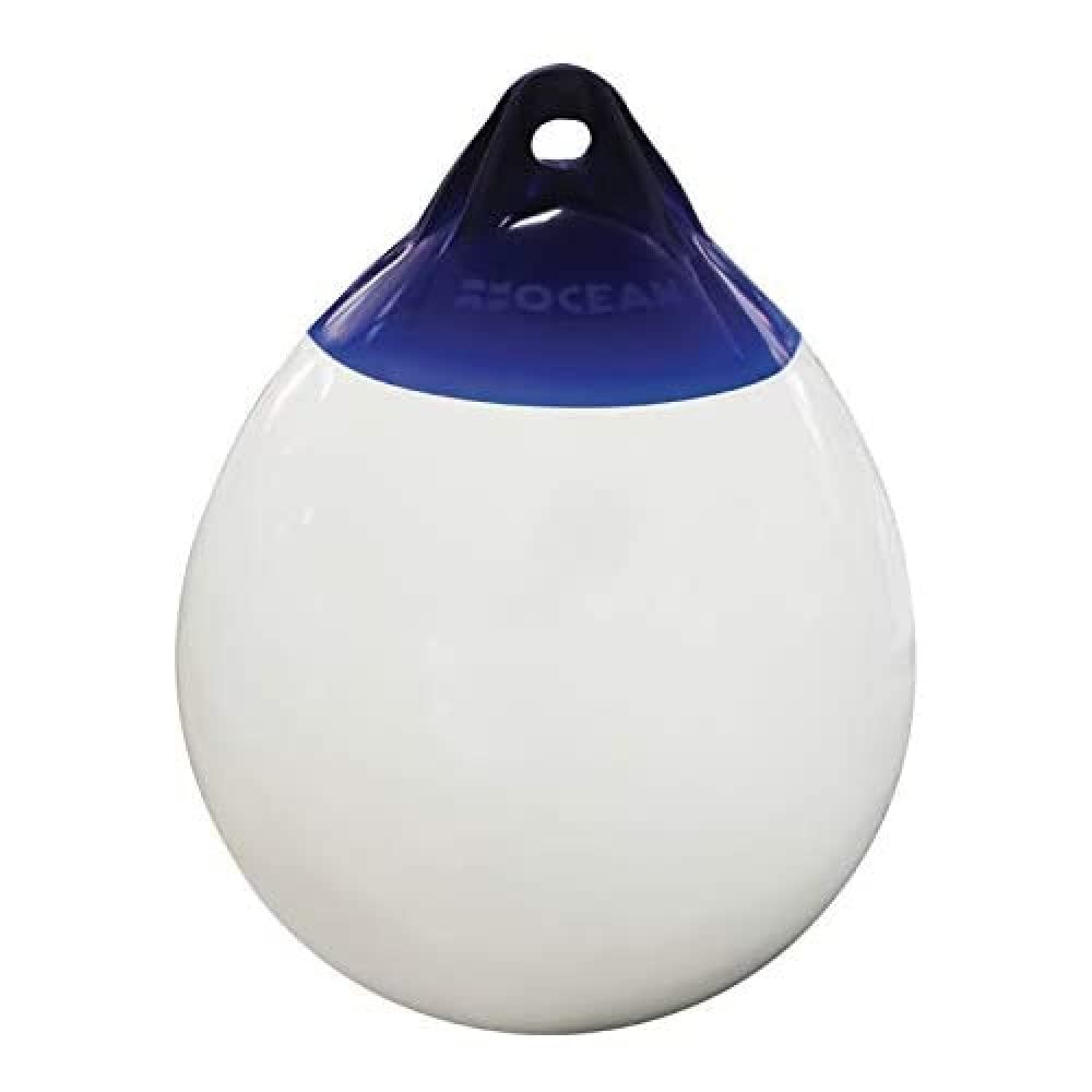 Ocean Fender rund - blau/weiss weiss / blau R4 (Ø 52 x 68cm), weiss / blau R4 (Ø 52 x 68cm)