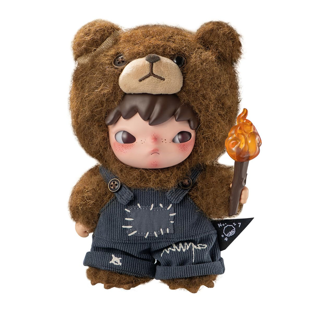 POP MART Hirono Living Wild-Fight for Joy Plush Doll Anime Actionfiguren Sammelfiguren Sammler Kunst