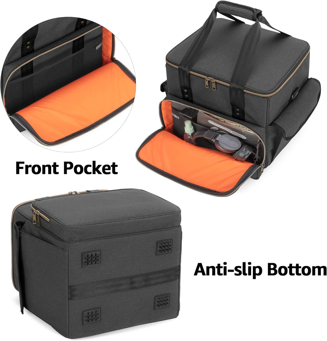 Trunab Rucksack Tasche Schallplatten, Wasserdichtes Nylon Tasche für Vinyl Record LPs Aufbewahrungsb
