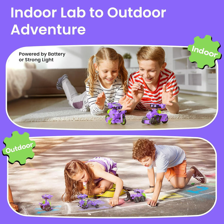 Sillbird 15-in-1 Solar Roboter Spielzeug für Kinder, Solar und batteriebetriebener Motor mit Doppela