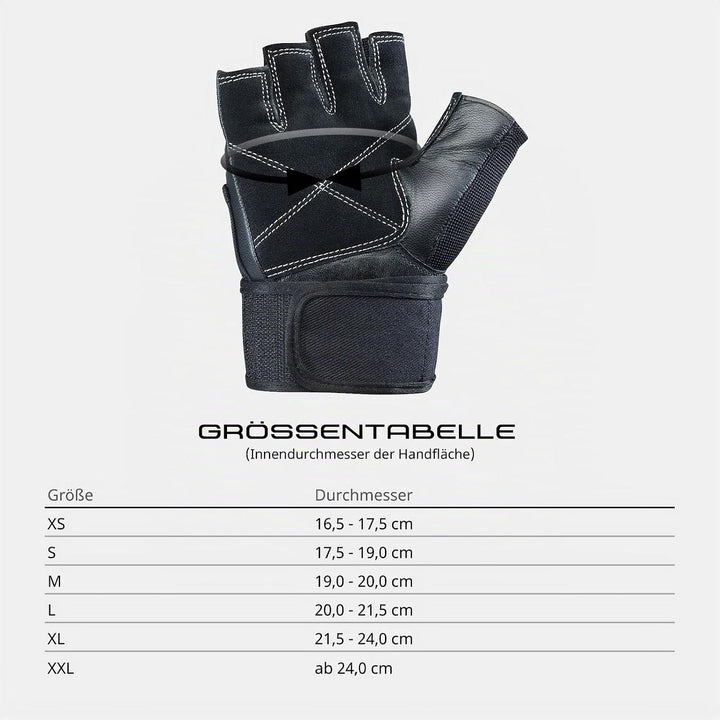 Silverton Herren Fitness-gewichtheberhandschuh Power Handschuhe XXL Schwarz, XXL Schwarz