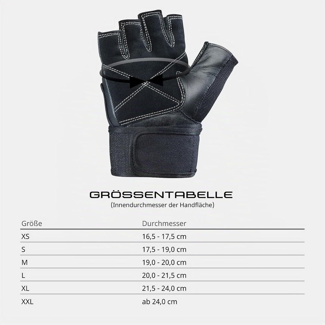 silverton Power Fitness Handschuhe mit Handgelenkumwicklung | Verstellbarer Druck für optimale Stabi