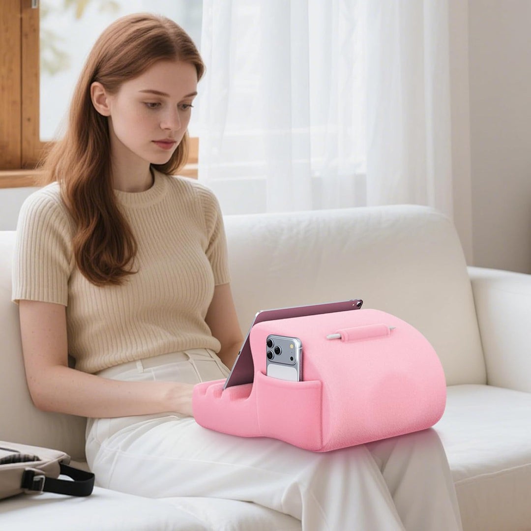 CreaDream Tablet-Kissenständer, Tablet-Halterung für Bett, Schoss und Schreibtisch mit 3 Betrachtung