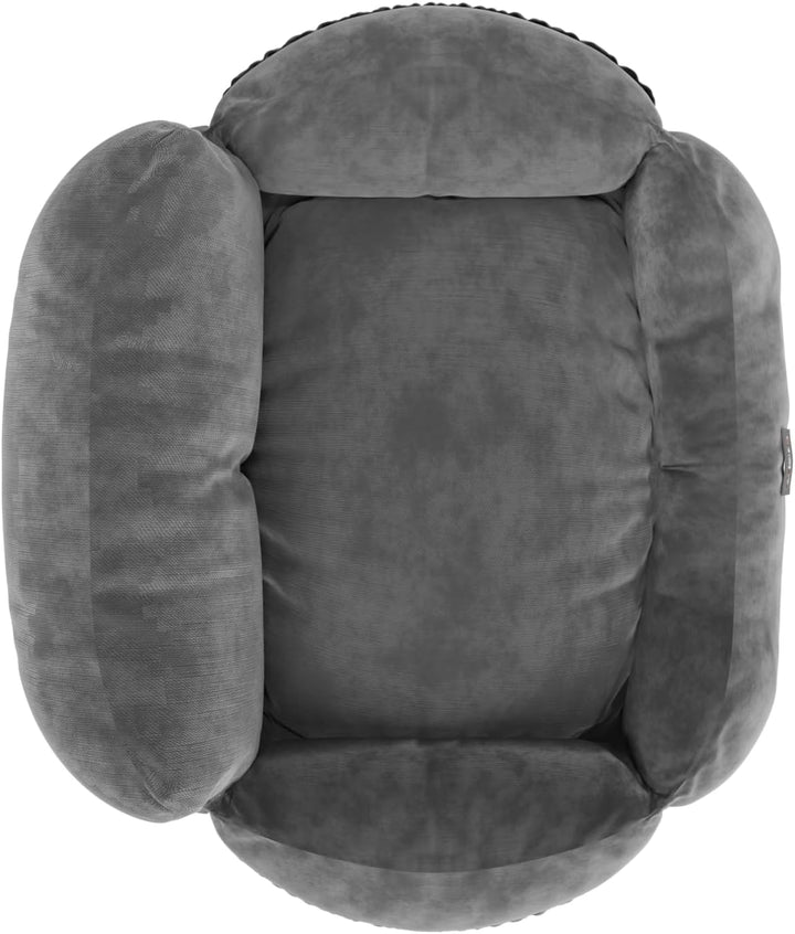 BENNO® Hundesitz Buddy Autositz für Hunde 55x45x30 cm anthrazit - Stabiler Autokorb mit rutschfestem