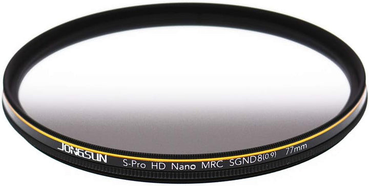 JONGSUN 77mm ND Filter, Grauer Verlaufsfilter Neutraldichtefilter, 18-Schichten Mehrfachbeschichtung