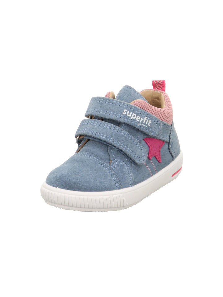 Superfit Mädchen Moppy Lauflernschuhe 19 EU Blau Pink 8040, 19 EU Blau Pink 8040