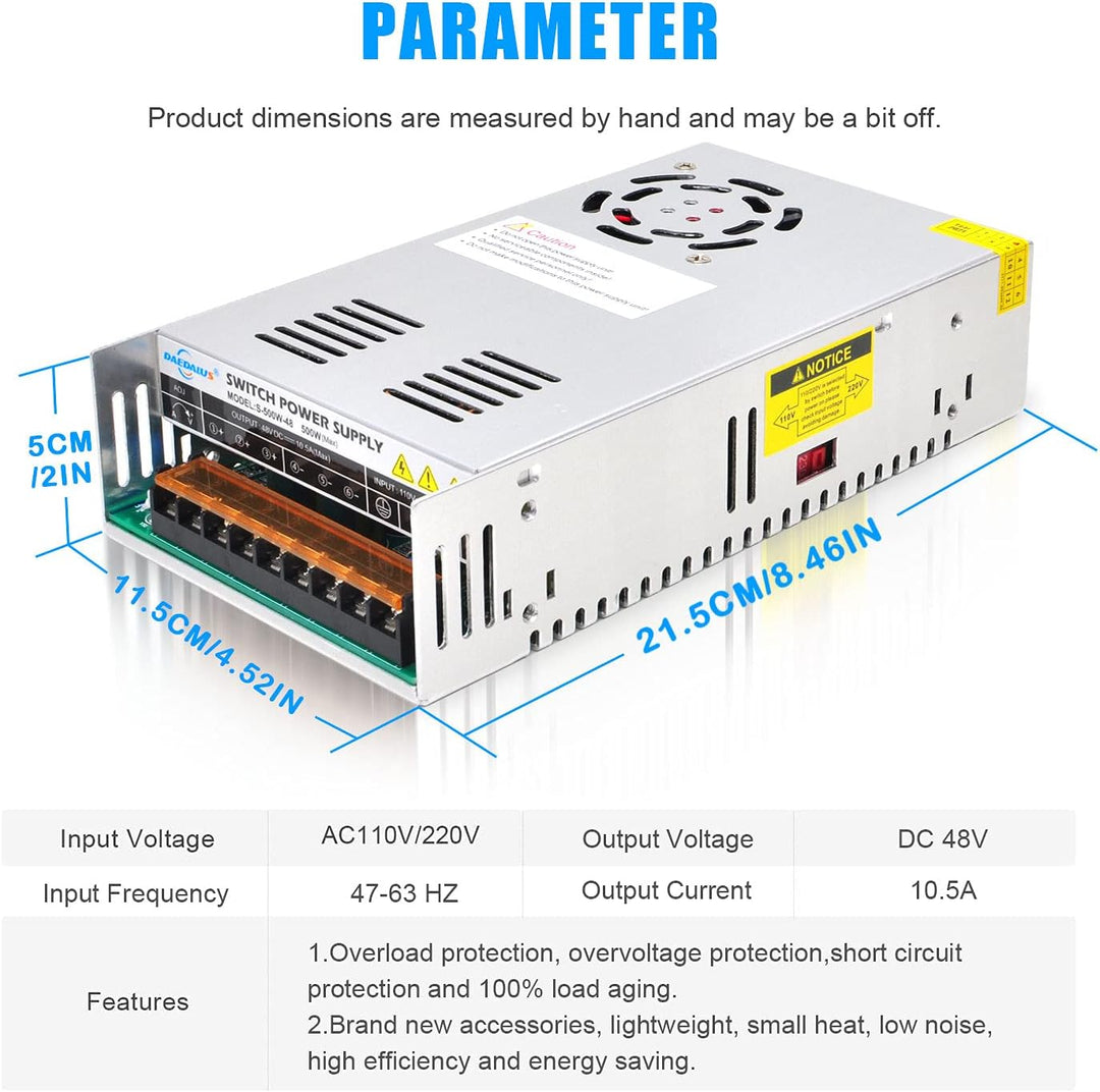 Daedalus CNC Bürstenloser Spindelmotor Kit, 400w, ER16, 48V DC, 12000RPM ER16 400w Er16 Kit, ER16 40