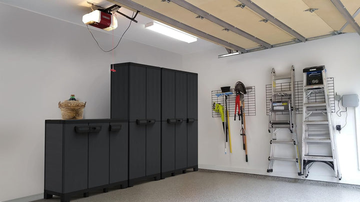 Terry - Ardesia 102B, Schrank mit 3 Türen, vertikaler Trennwand, 1 verstellbarem Regalboden, Steinop
