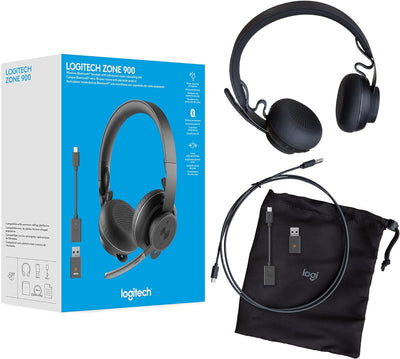 Logitech Zone 900 Kabelloses On-Ear-Bluetooth-Headset mit Noise-Cancelling-Mikrofon, Verbindung von