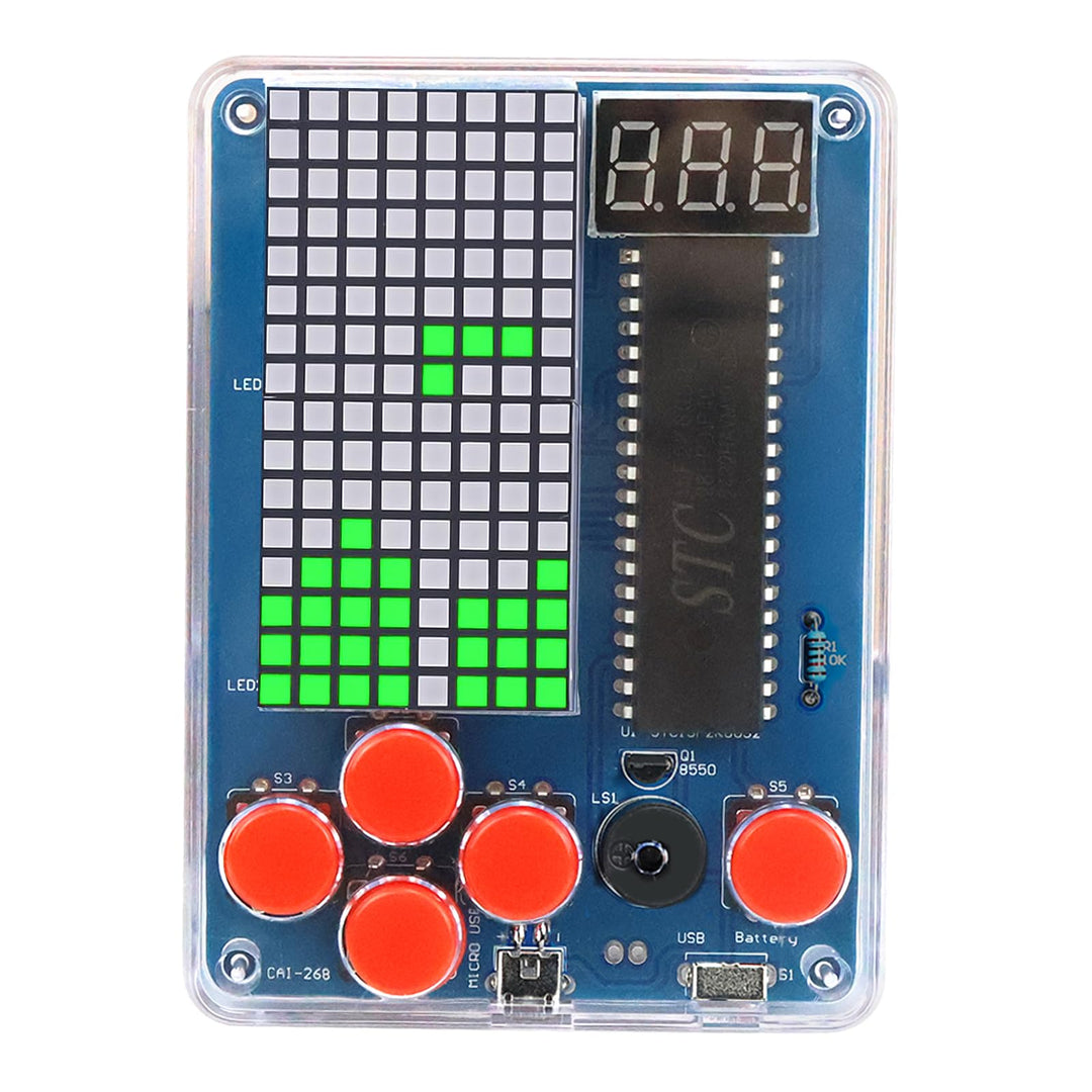DIY Spielekonsole Löt Bausatz Elektronik Baukasten DIY Games Console Handheld Kit Lötübungsset für S
