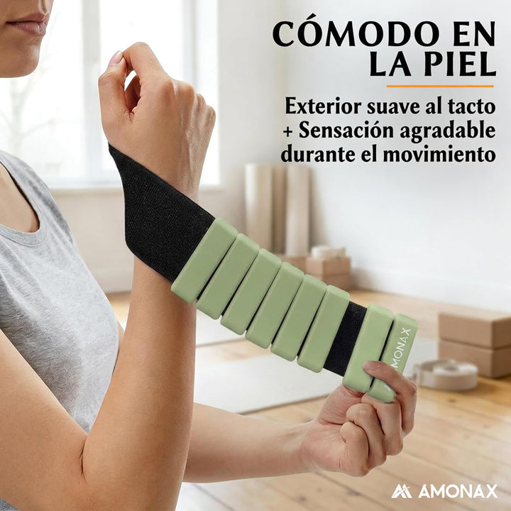 Amonax Gewichtsmanschetten Ankle Weights Set, Fitness Gewichte Für Beine Und Arme, 2x0,5kg Gewichte