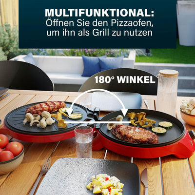 Princess Pizza-Maker – Ø 32 cm – Einstellbarer Thermostat – Multifunktional – Inklusive Grillfunktio