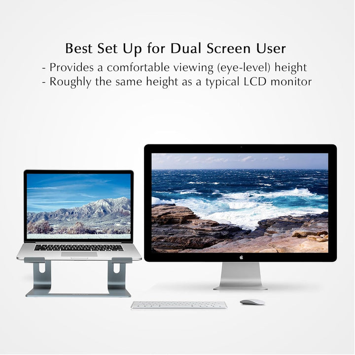 BoYata Laptop Ständer, Ergonomisch Aluminium Notebook Ständer, Tragbarer Belüfteter Laptop Halterung