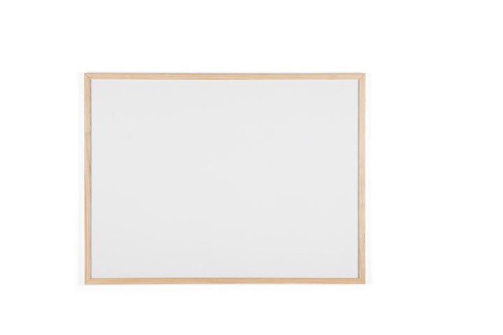 Bi-Office Budget Whiteboard mit Holzrahmen, trocken abwischbar, 5 Grössen wählbar, 80 x 60 cm 80x60