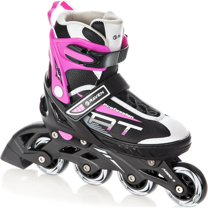 RAVEN Profession 2in1 Schlittschuhe Inlineskates Inliner für Kinder und Erwachsene verstellbar 35-39