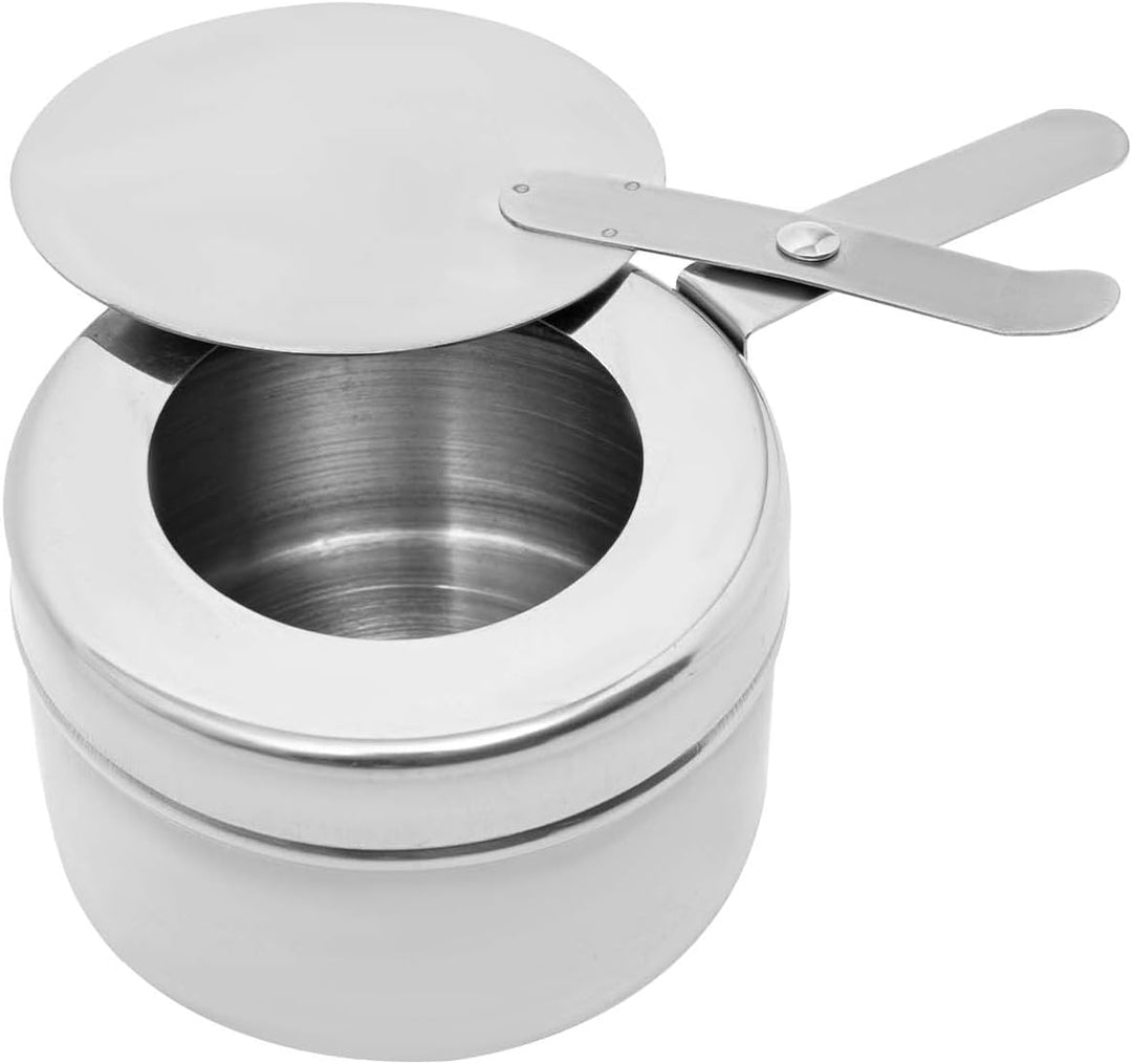 Runder Chafing Dish 6 Liter, Edelstahl Speisenwärmer mit Glasdeckel Wärmebehälter Lebensmittel Warme