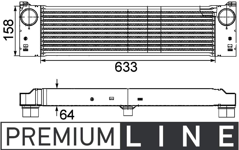 MAHLE CI 192 000P Ladeluftkühler BEHR PREMIUM LINE
