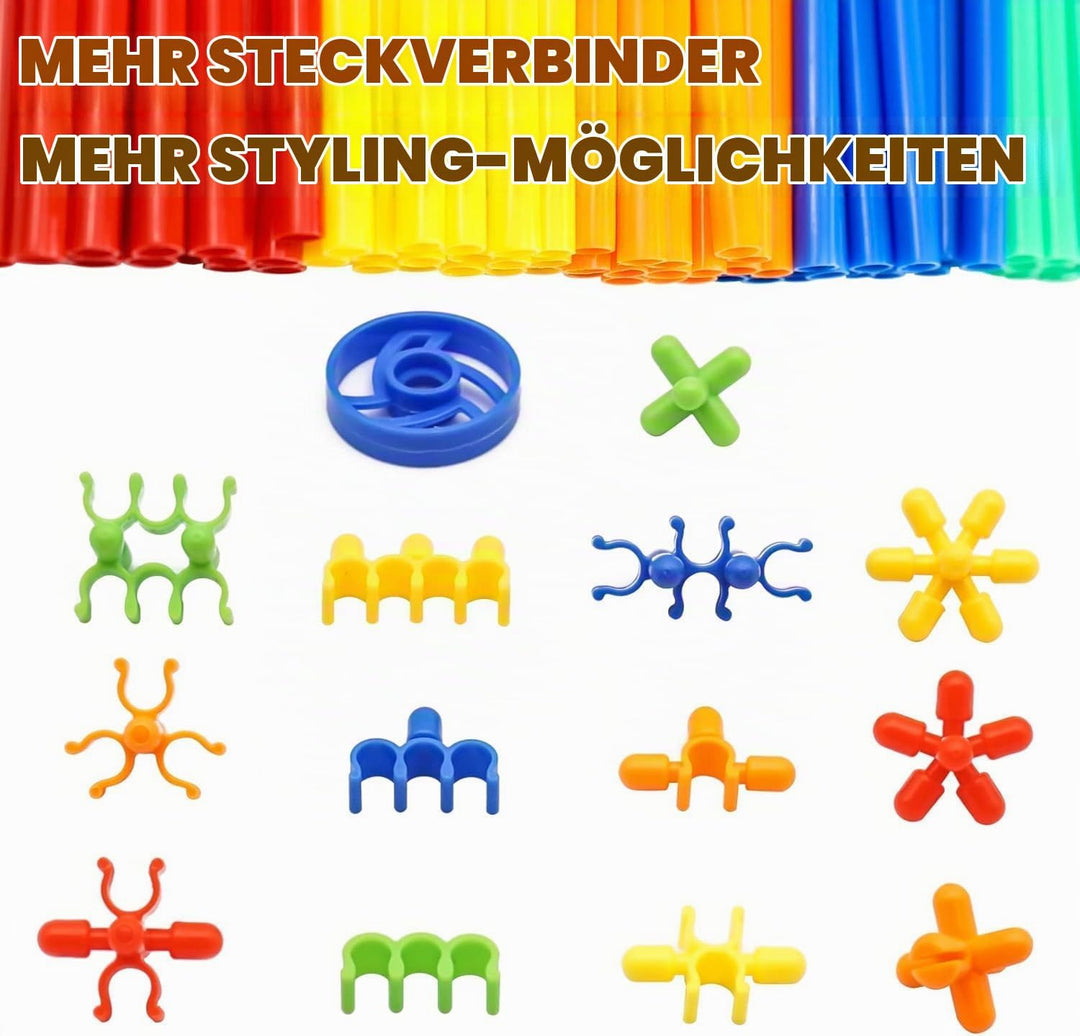 WYSWYG Konstruktionsspielzeug Bausteine 800 Stück- Kreative Verbindungsbausteine Spielzeug für Junge