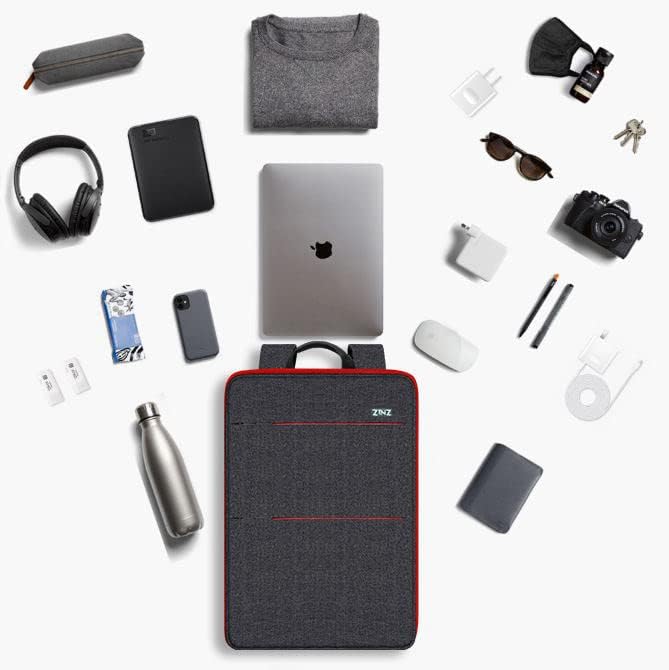 ZINZ 13 14 15 16 Zoll Schlank und Erweiterbar Laptop Rucksack Wasserdicht Notebook Tasche für Männer