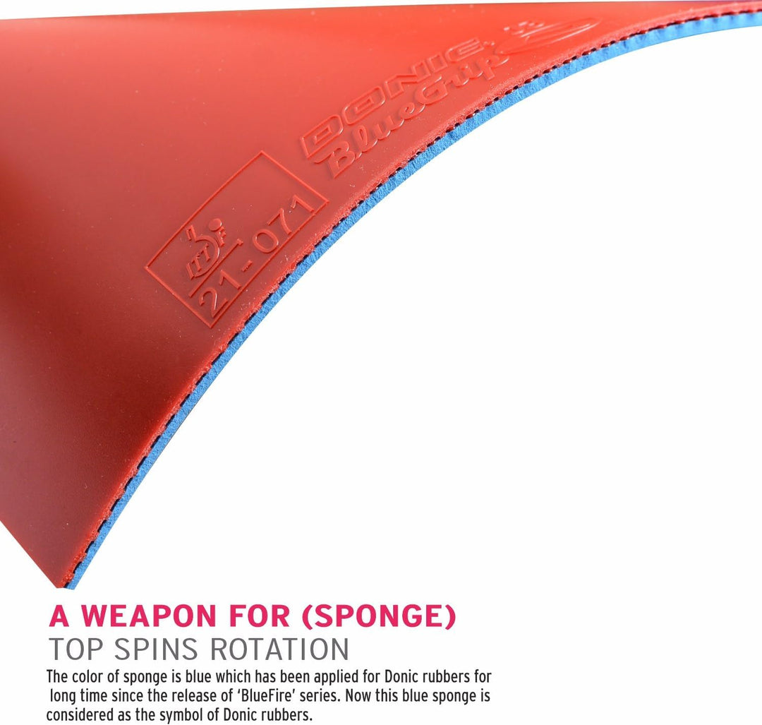 Donic Belag BlueGrip J3 Max Rot, Max Rot