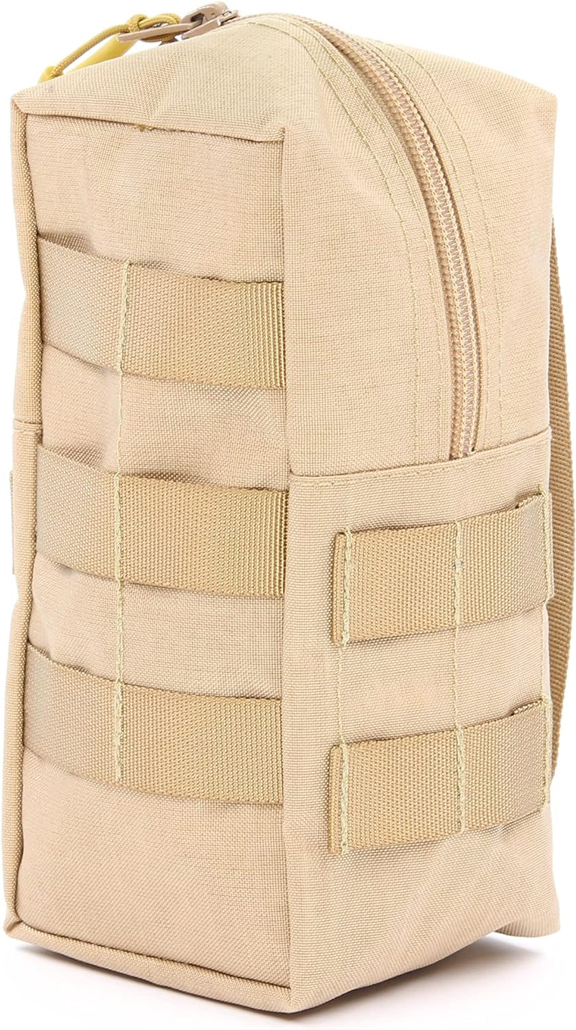 Zentauron Reissverschlusstasche Small mit MOLLE-System I BW-Tasche, Rucksack Zusatztasche aus Cordur