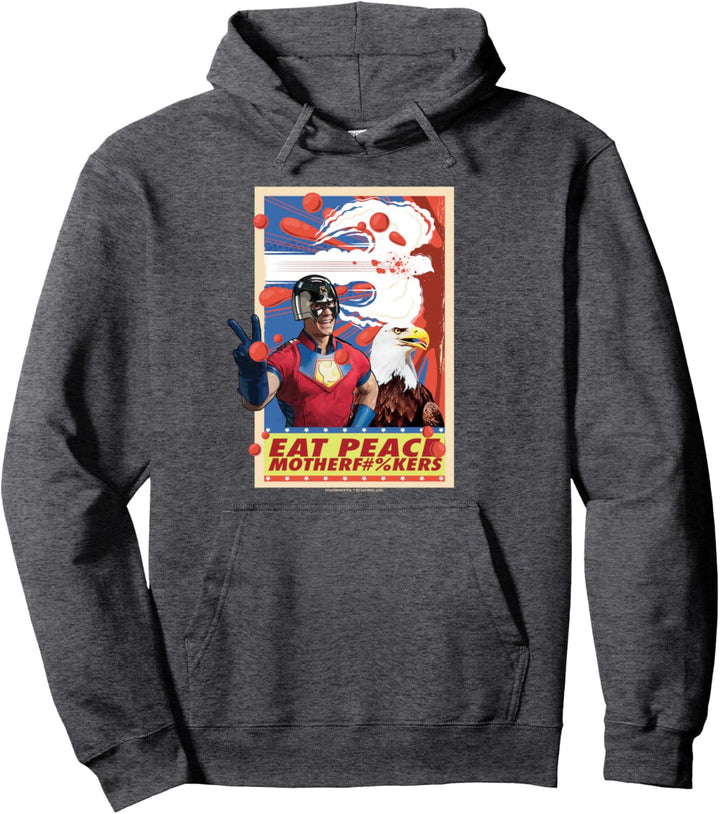 Peacemaker Eat Peace with Eagle Pullover Hoodie