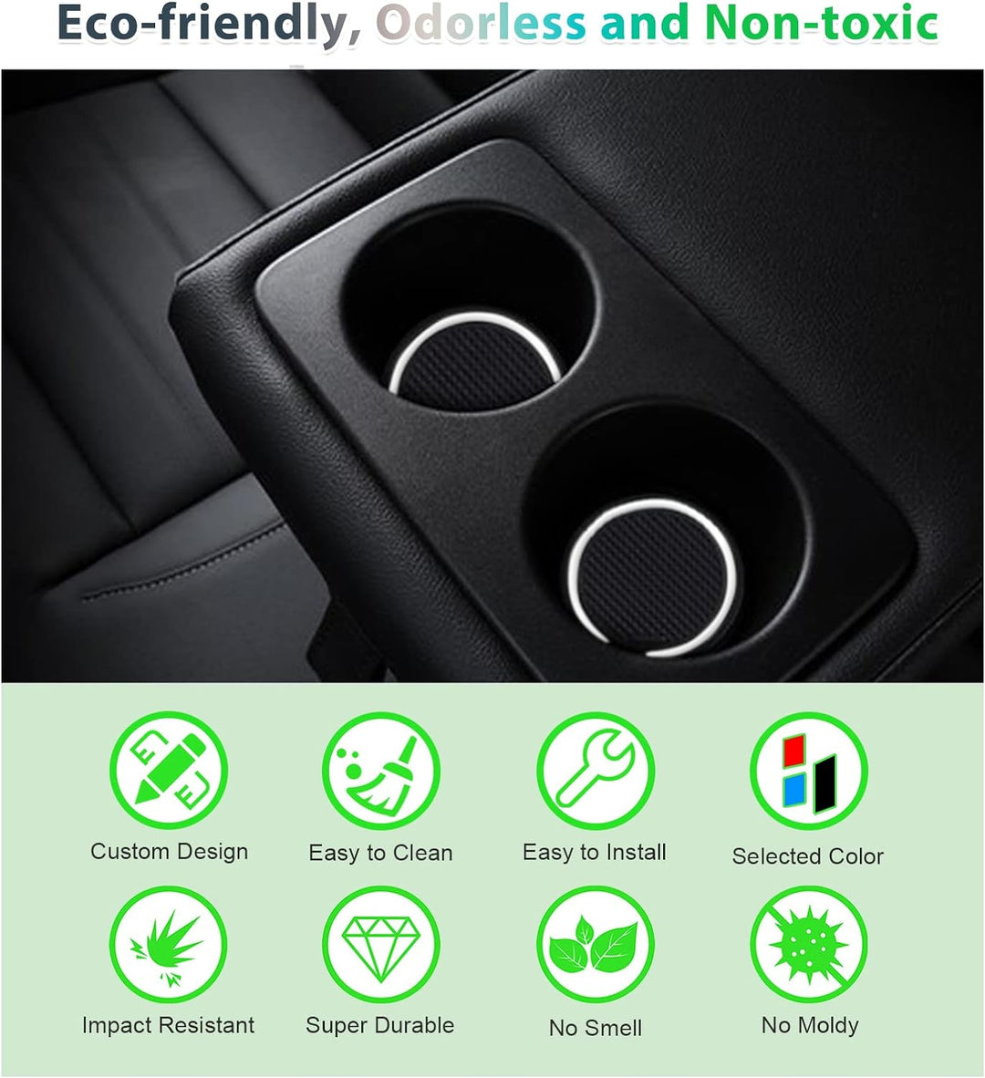 GAFAT Kompatibel mit Renault Arkana 2021 2022 2023 Antirutschmatten, Arkana Gummimatten, Mittelkonso