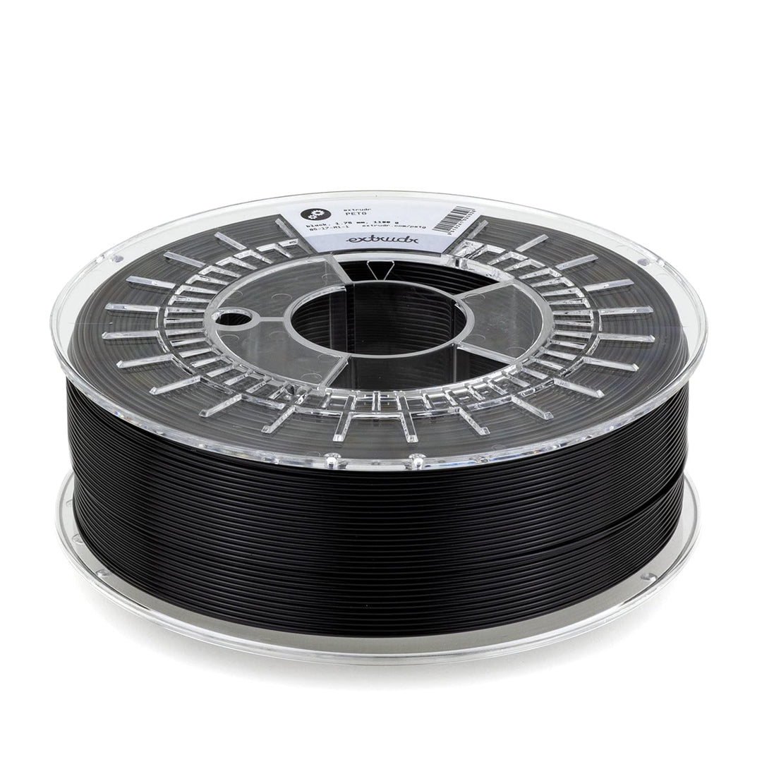 extrudr® PETG ø1.75mm (1.1kg) 'SCHWARZ' - 3D Drucker Filament & PETG ø1.75mm (1.1kg) 'NEON GRÜN' - 3