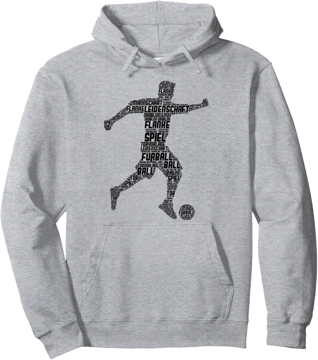 Fussball Fussballer Jungen Kinder Männer Pullover Hoodie