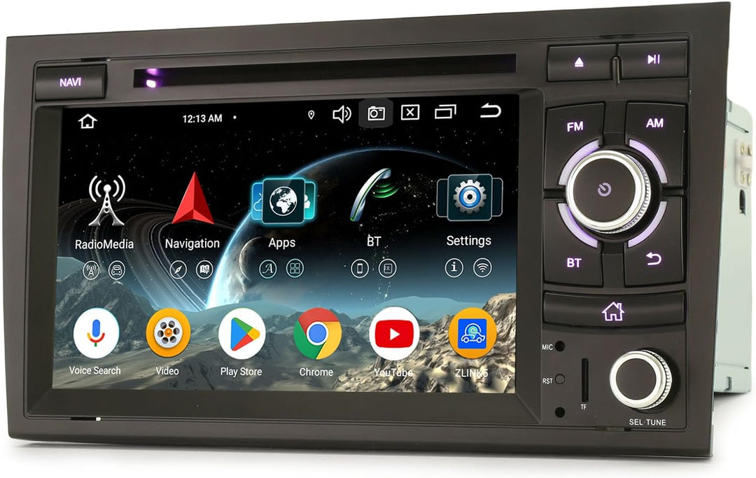 Erisin 8 Kern 4GB+64GB Android 14 Autoradio Für AUDI A4 S4 RS4 RNS-E SEAT EXEO mit GPS Navigation Un