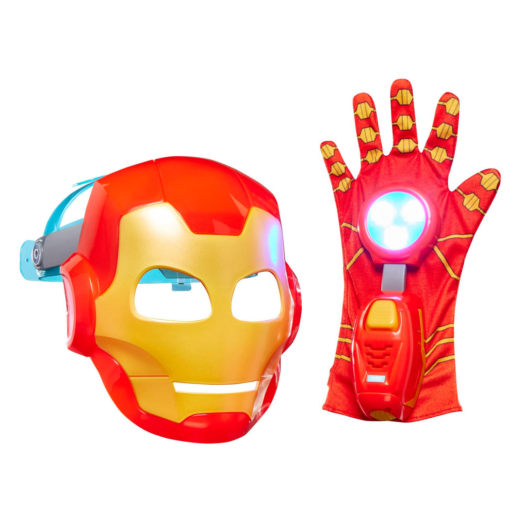 Marvel Iron Man und Seine fantastischen Freunde Hightech Helden-Spielset, Iron Man Maske und elektro