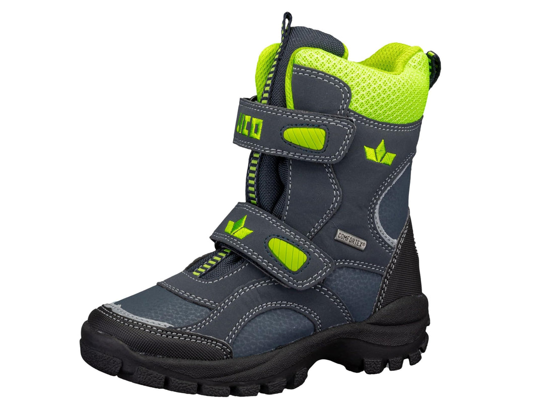 Lico Jungen Samuel V Schneestiefel 25 EU Marine Schwarz Lemon, 25 EU Marine Schwarz Lemon