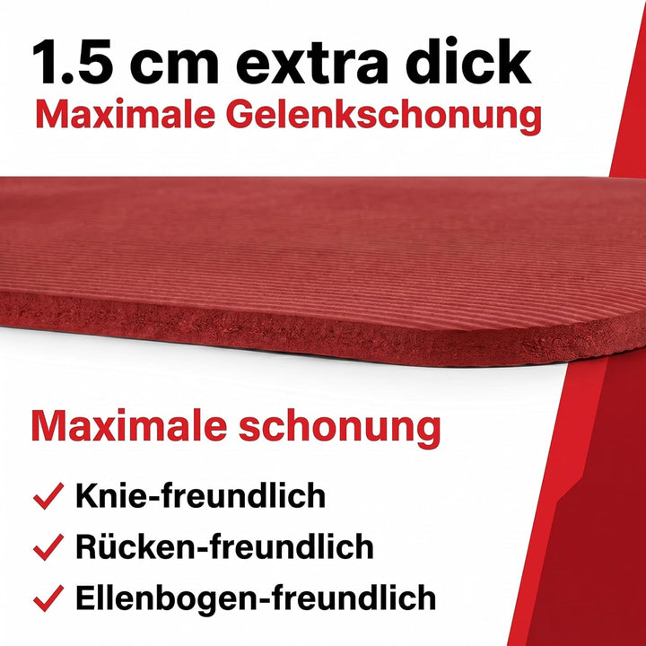 NRB Yogamatte 183 x 61 x 1,5 cm extra dick – Rutschfeste Fitnessmatte &amp; Gymnastikmatte – Gelenkschon
