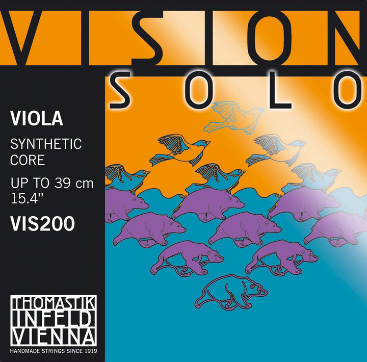 Thomastik Einzelsaite für Viola 4/4 Vision Solo - C-Saite Synthetikkern, Silber umsponnen, mittel