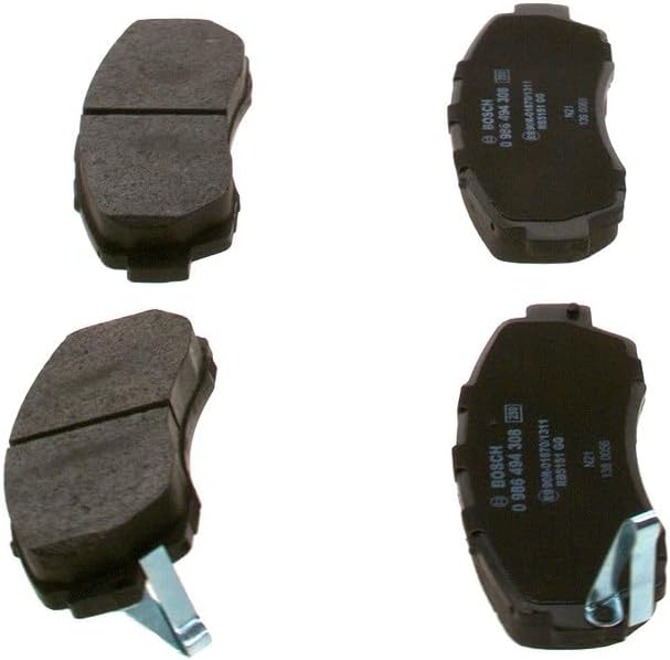 Bosch BP1238 Bremsbeläge - Vorderachse - ECE-R90 Zertifizierung - vier Bremsbeläge pro Set