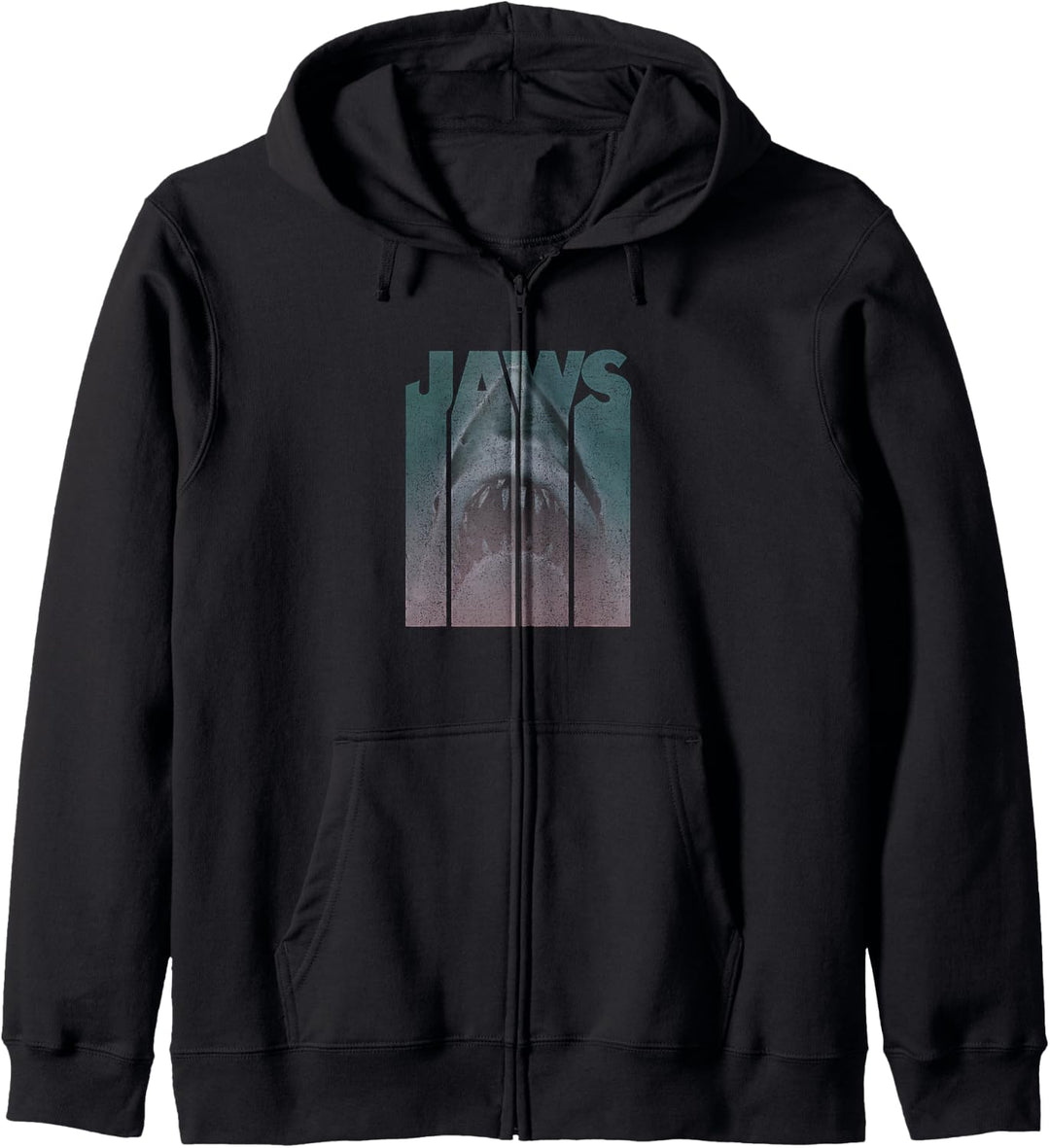 Jaws Title Photo Drip Kapuzenjacke
