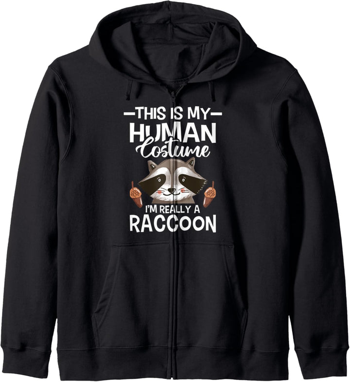 Das ist mein Menschenkostüm Ich bin wirklich ein Waschbär - Animal Lover Kapuzenjacke